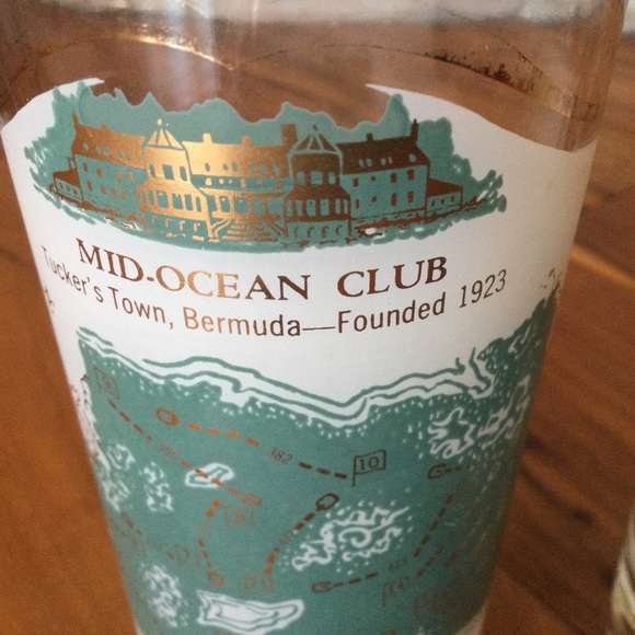 2 Vintage Golf Course Cocktail Glasses Vintage PGA memorabilia Cera Sports - Picture 4 of 6